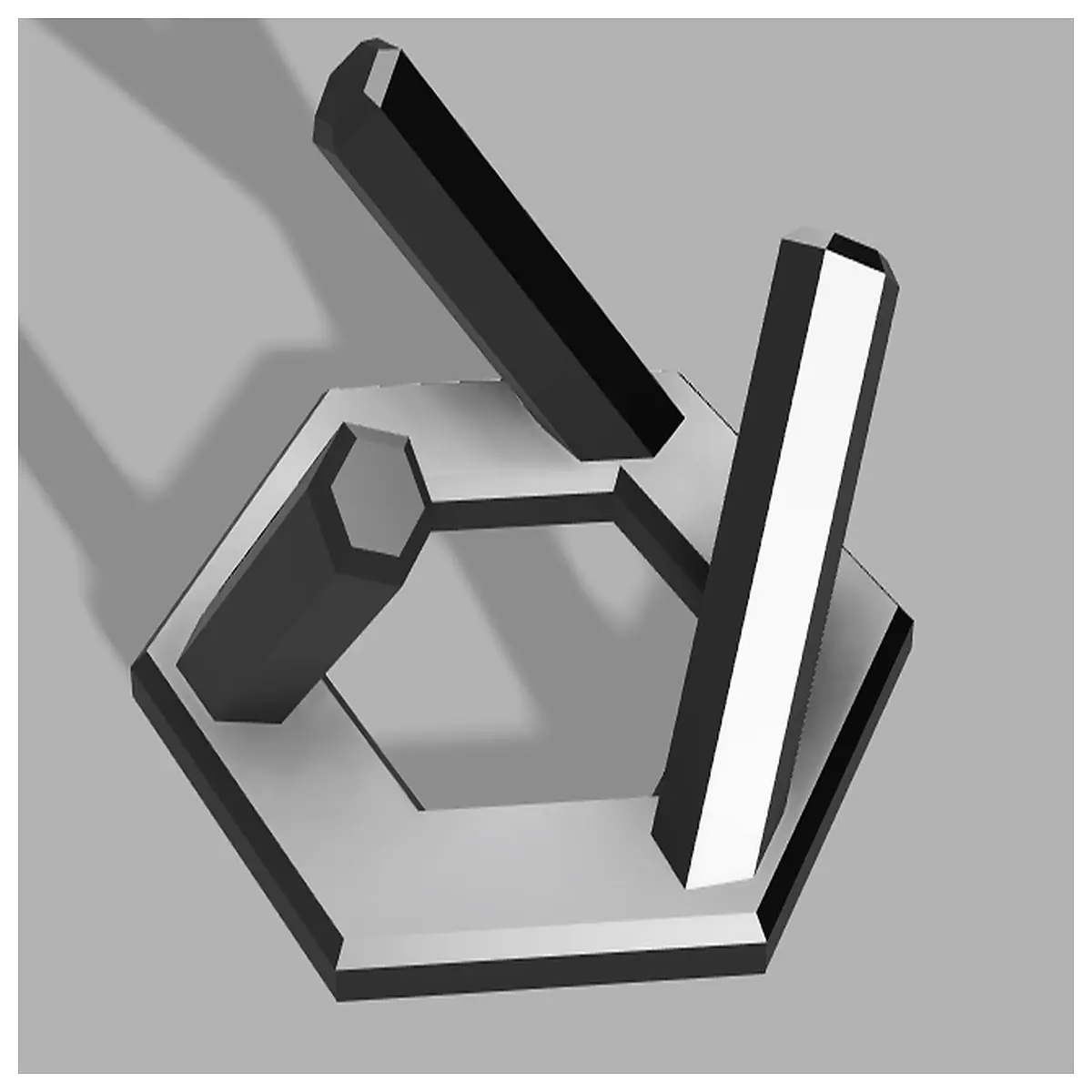 hexagonal ball organizer for home gym storage rack