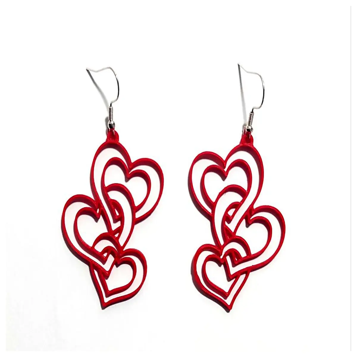 shape dangle earrings for women romantic gift anniversary jewelry silver gold trendy drop