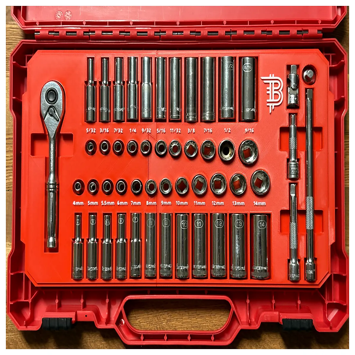 14 inch socket organizer insert replacement parts for tool box storage case