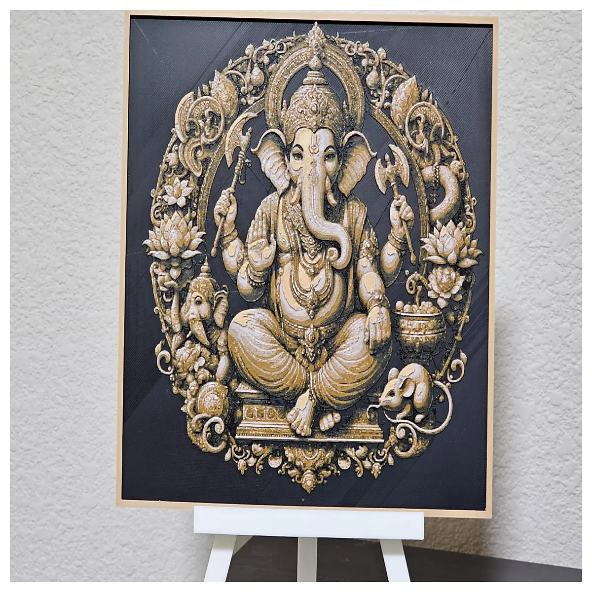 ganesha elephant art print wall decor boho living room canvas painting colorful modern home decoration gift