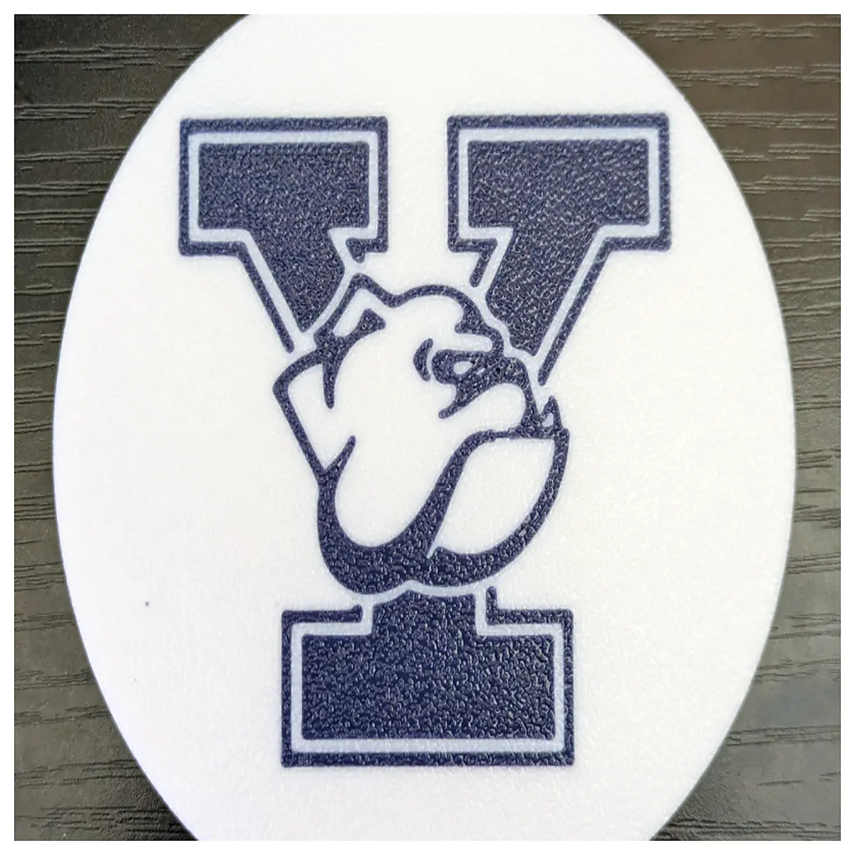 yale bulldogs coasters set rubber non slip drink mats for home bar office desk accessories game day tailgating decor