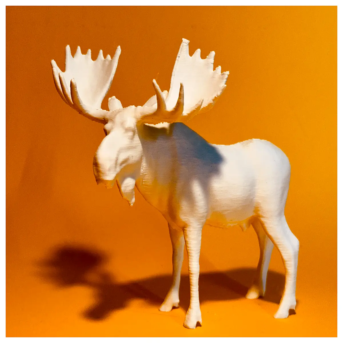realistic moose figurine collectible animal for home decor shelf