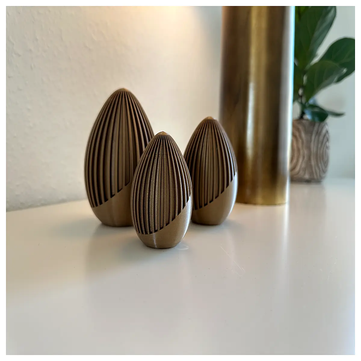 weighted ribbed easter egg decoration for table centerpieces holiday party favors
