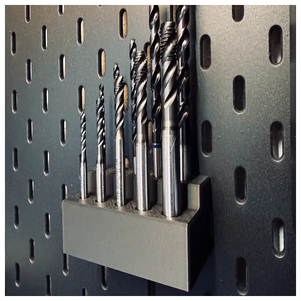 skadi drill bit holder organizer rack storage box for power tools accessories