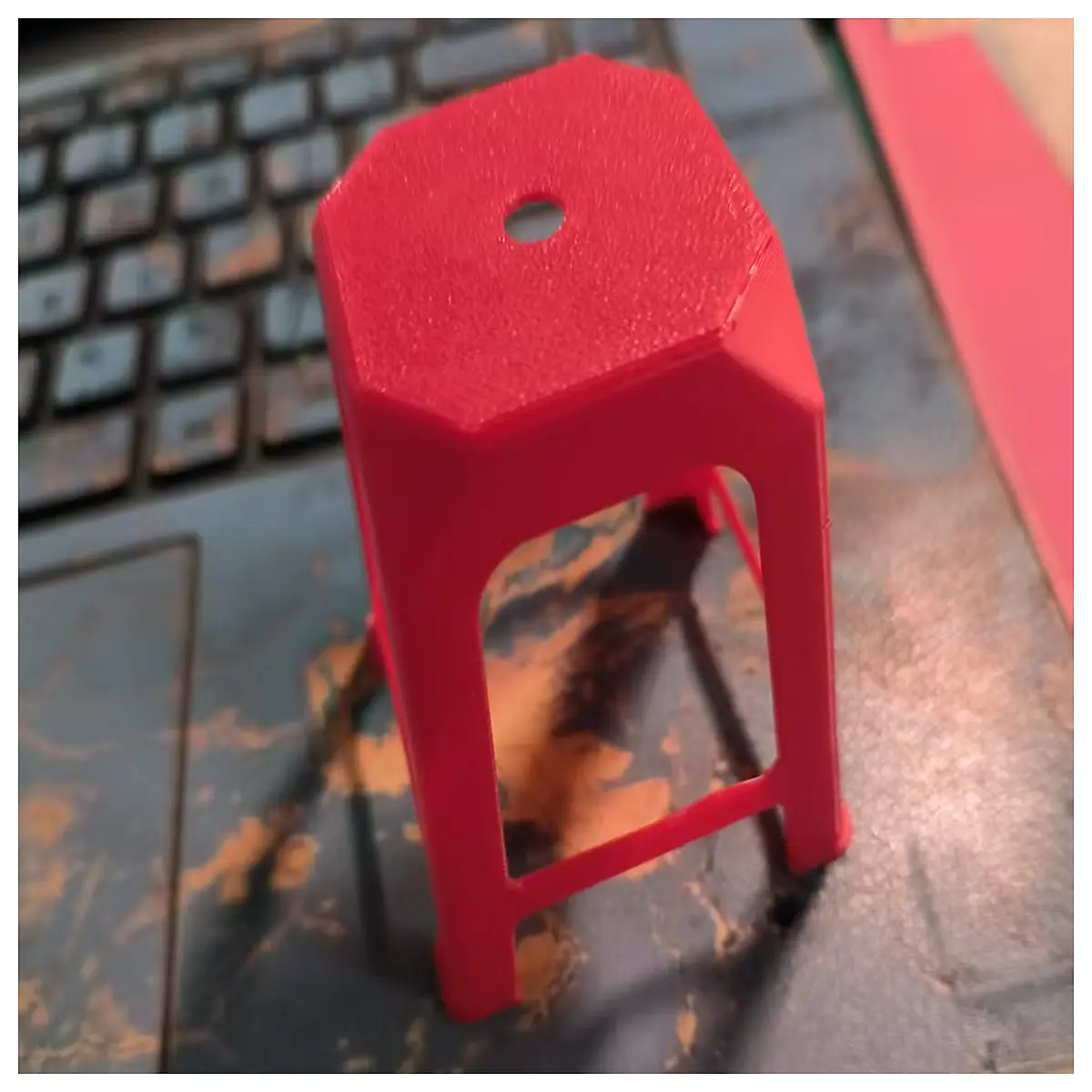 print low infill stool no support required easy print