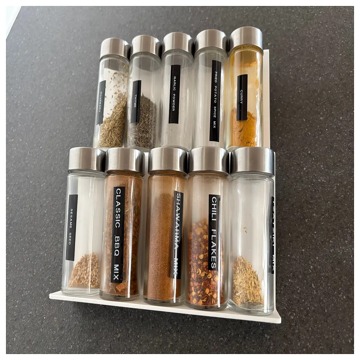 expandable spice drawer organizer bins adjustable dividers kitchen pantry storage containers for spices jars