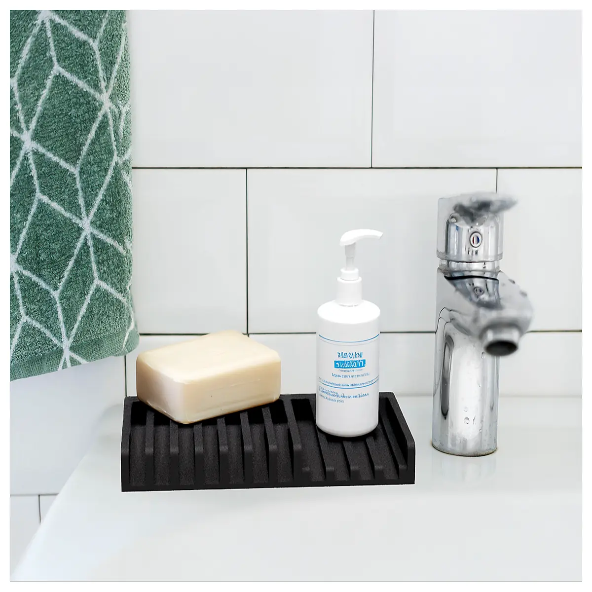 kitchen sponge holder with soap dish drainage rack organizer sink caddy