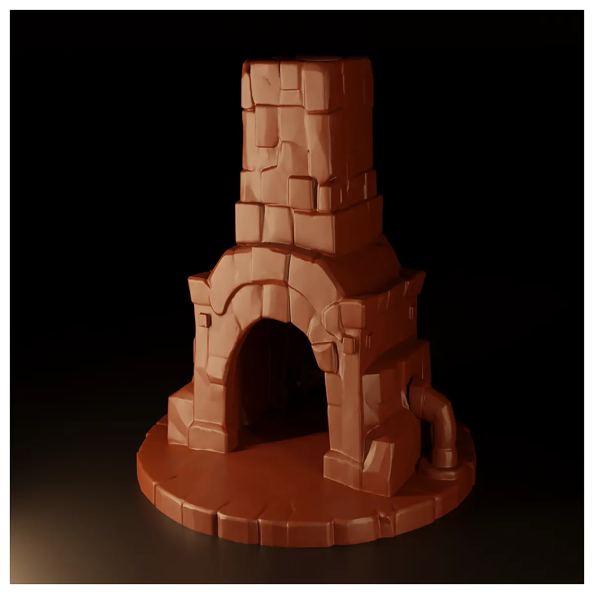 dnd stone oven terrain prop dungeon decor fantasy rpg table accessory