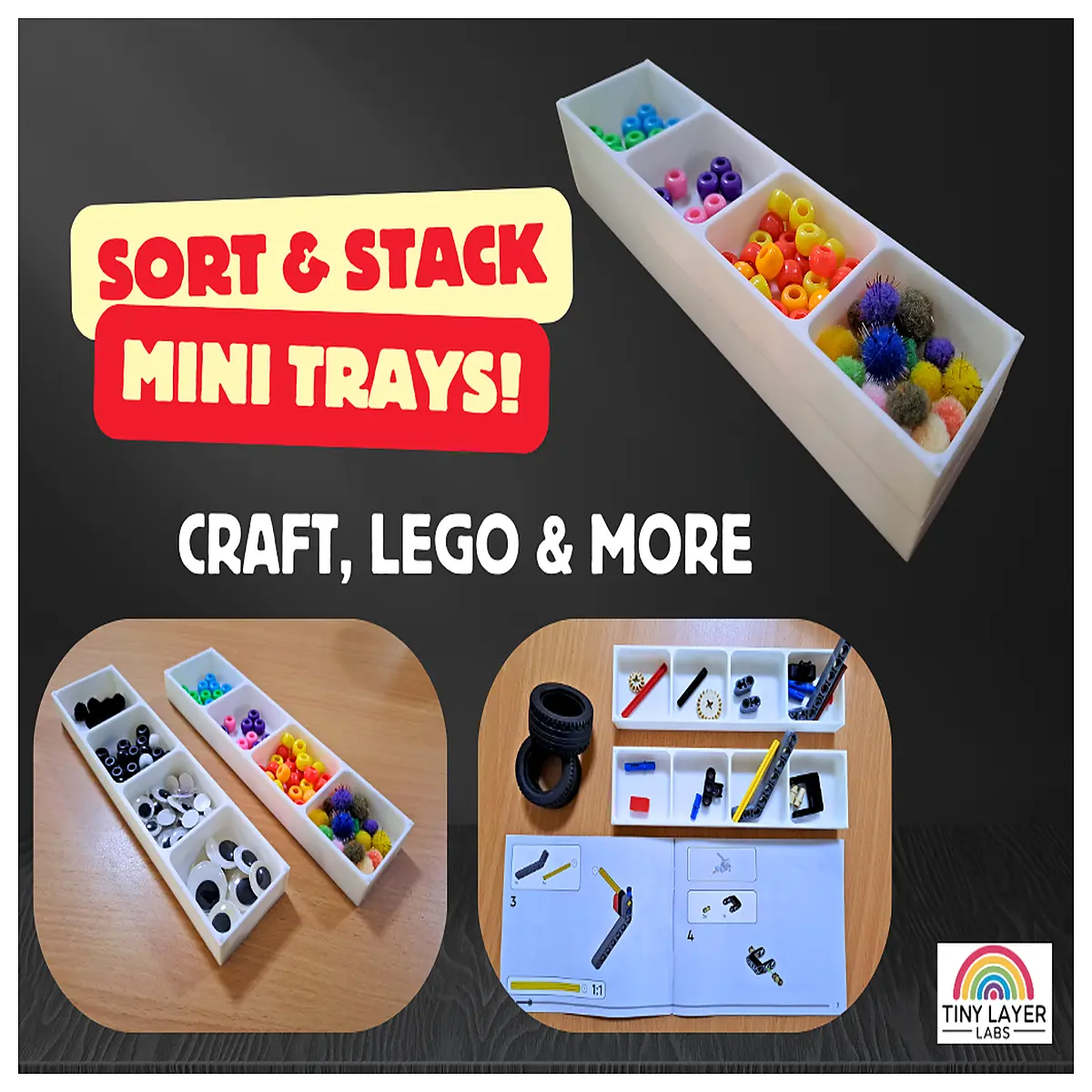 mini sorting storage boxes for desk organization small plastic containers with lids office supplies organizer