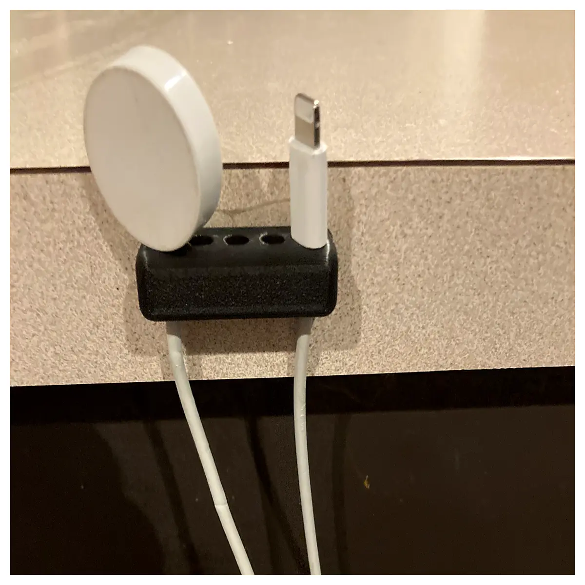 desk cable organizer with charging station desktop wire management box for phone charger tidy desk accessories holder