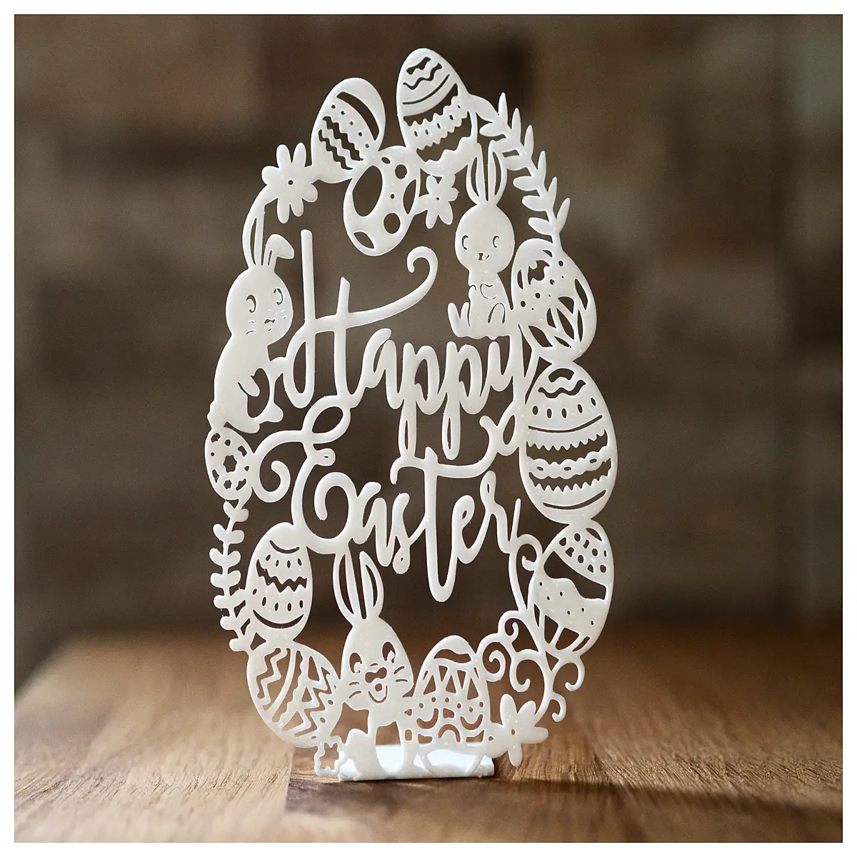 cute bunny home decor for easter party table setting spring holiday decorations