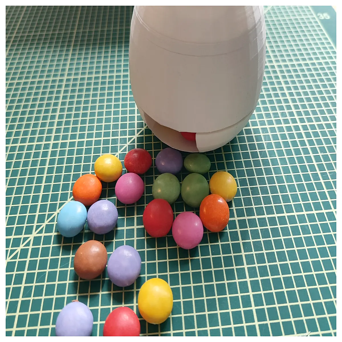 candy egg dispenser bulk candy sorting machine chocolate shell organizer