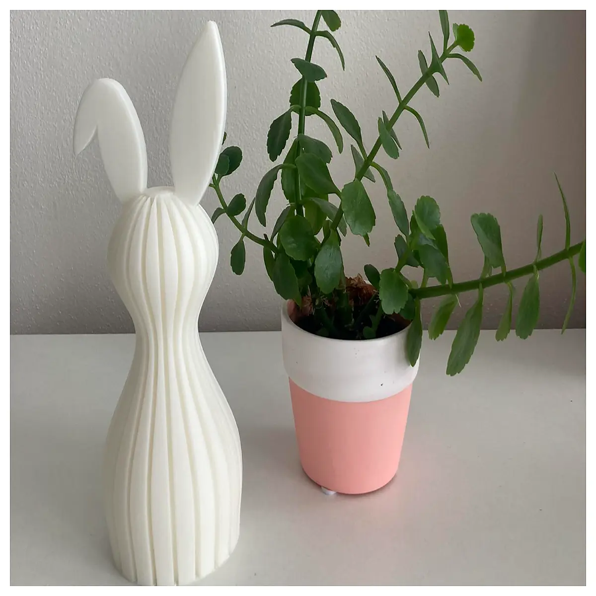 cute plush easter bunny toys for kids plastic chocolate egg hunt decorations garden lawn rabbit figurines for spring party