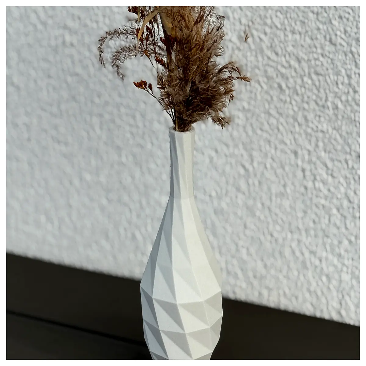modern geometric vase for home decor faceted glass flower holder minimalist polygon centerpiece for living room table