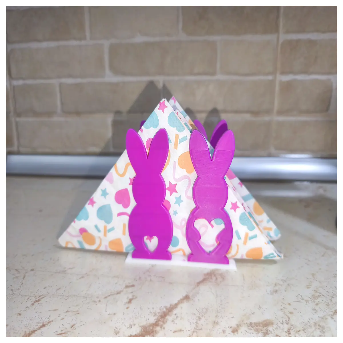 easter bunny napkin holder table decor spring holiday party supplies cute rabbit clip