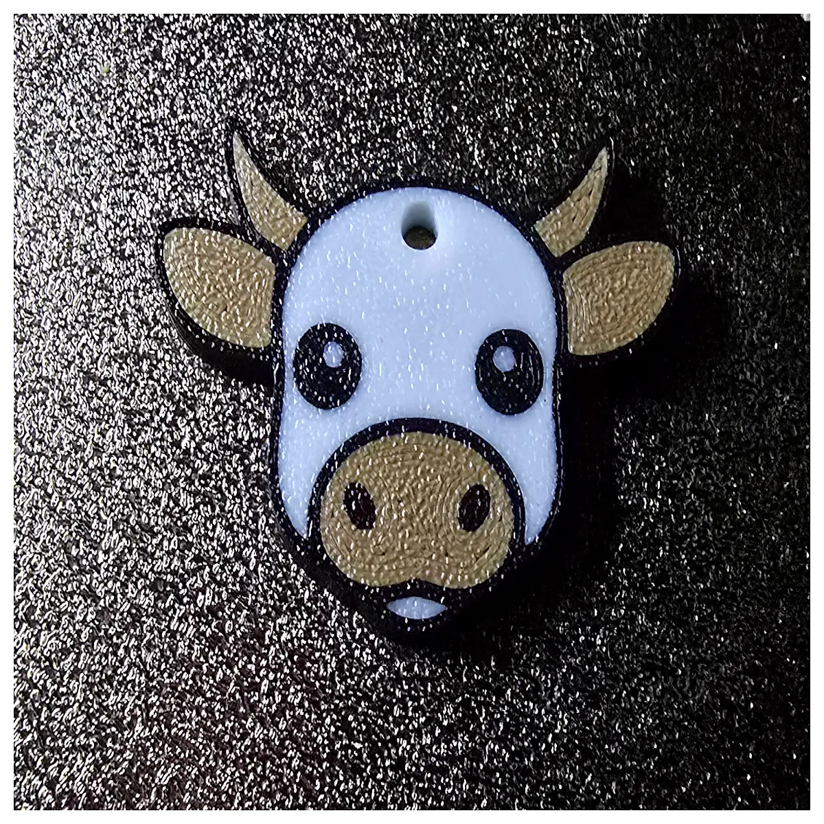 cute cow keychain for women men bovine leather bag charm funny animal car keys accessory bull head pendant gift
