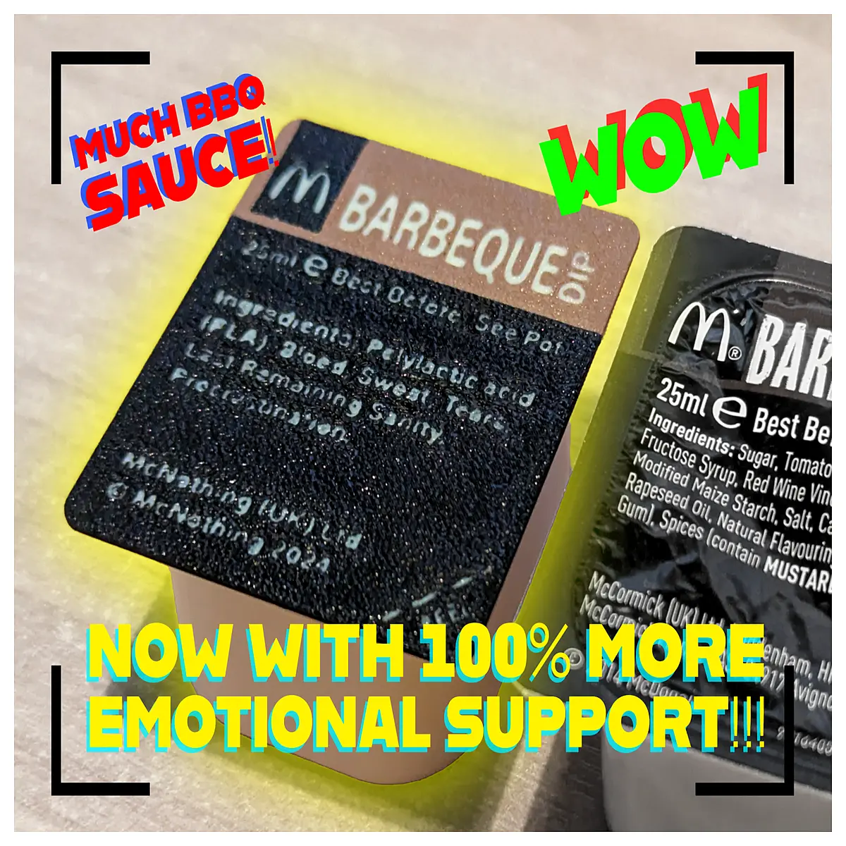 funny sarcastic bbq sauce bottle for dad gifts emotional support condiment humor gag grilling master
