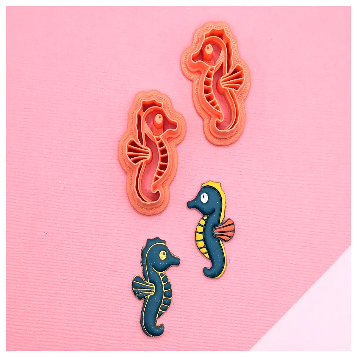 sea horse clay cutter for polymer clay jewelry making tools