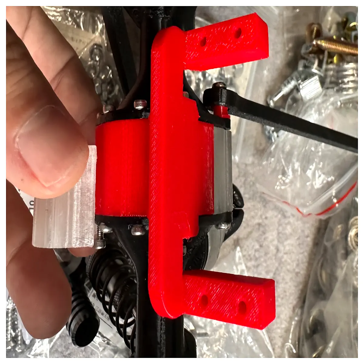 3dsets 5 landy 44 wagon servo mounting bracket rc car parts upgrade hardware