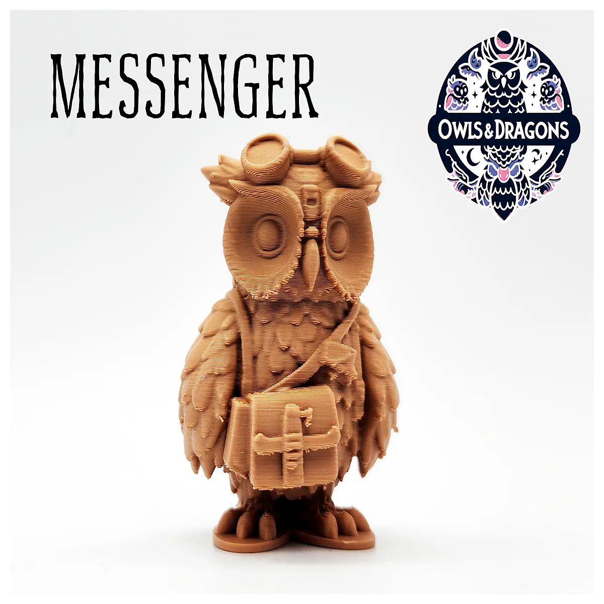messenger owl dragon fantasy art print wall decor kids room poster adventure book cover illustration