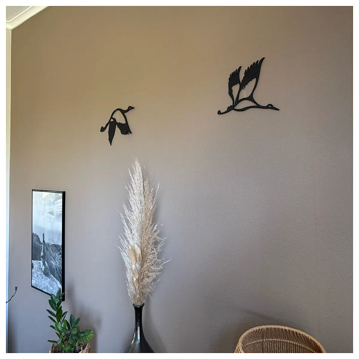 swan wall art canvas prints for living room modern home decor hanging pictures