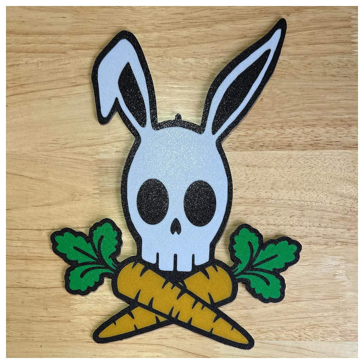 spooky bunny skull decoration for easter party gothic rabbit head prop creepy holiday home decor
