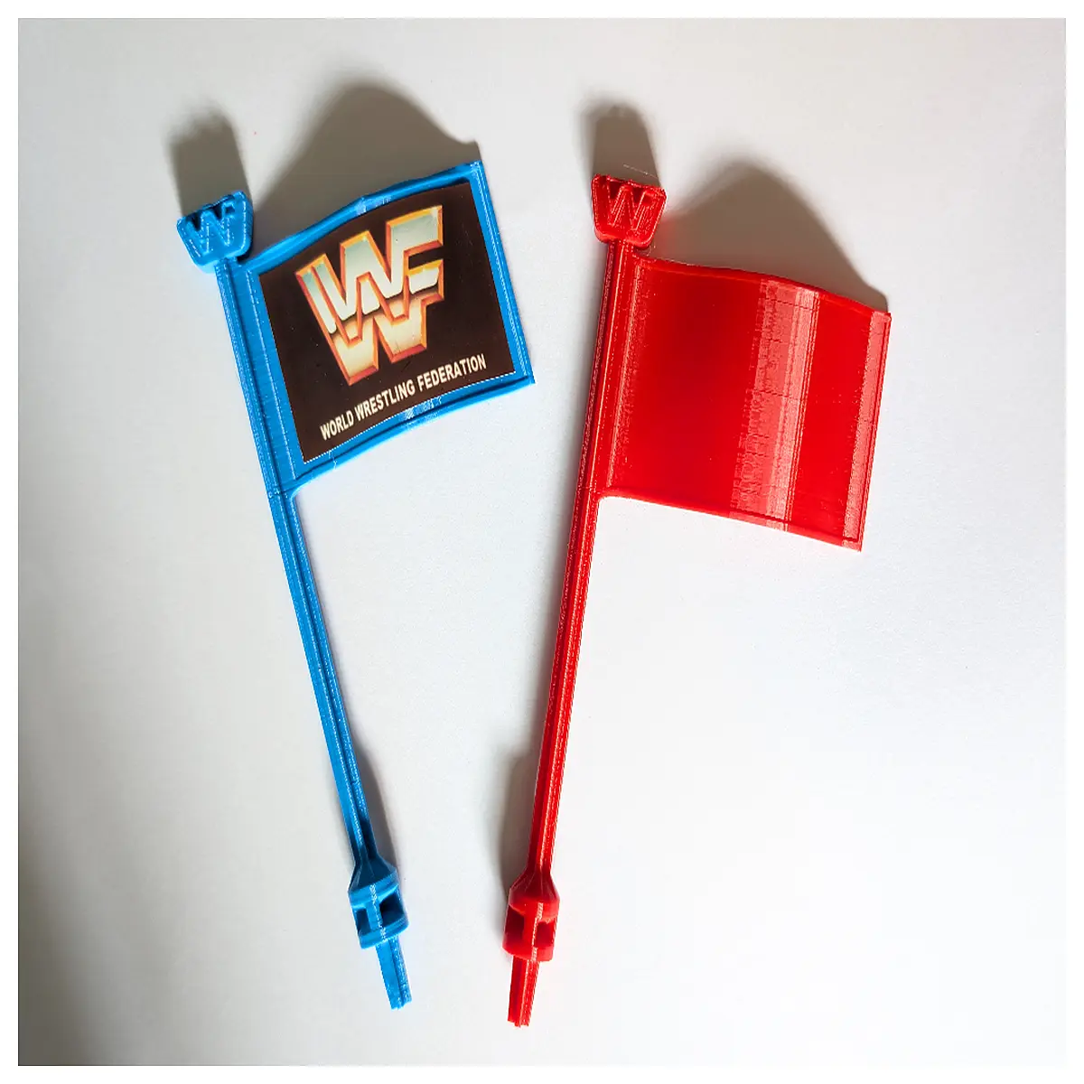 wwf square flag wrestling decor party supplies nwt