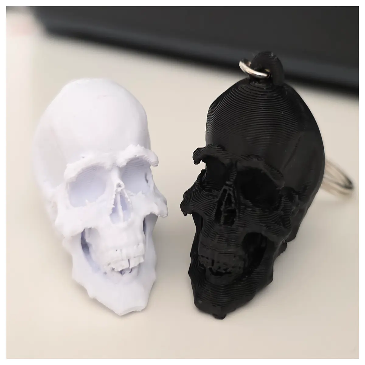 gothic skeleton keychain for men punk rock motorcycle biker gift skull pendant car keys bag charm