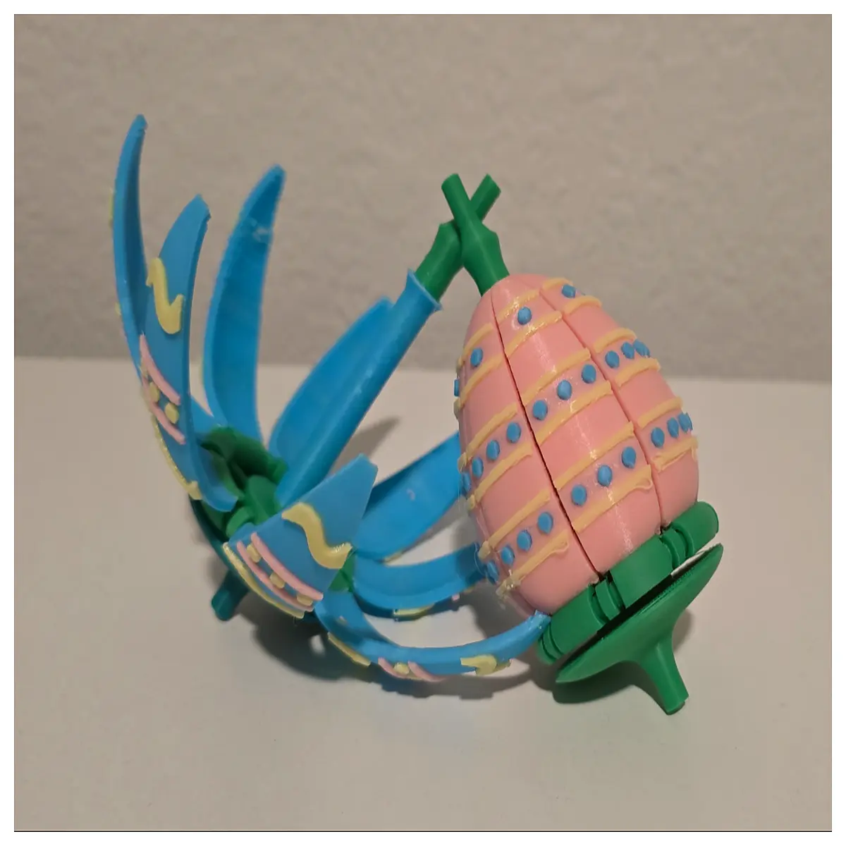spinning top easter egg toy for kids wooden spinning novelty gift educational balance game spring holiday party favor