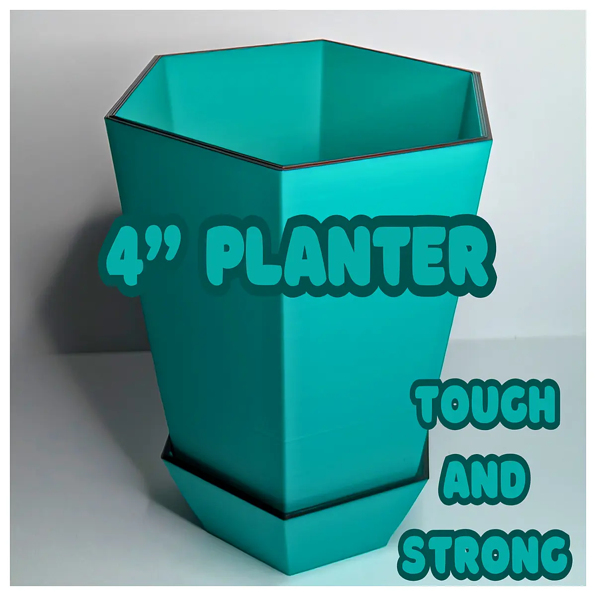 hexagonal planter with drainage saucer 4 inch ceramic flower pot for succulents cactus indoor desktop planters
