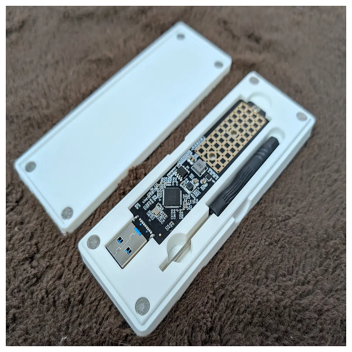 m 2 to usb adapter case enclosure for riitop nvme ssd housing shell