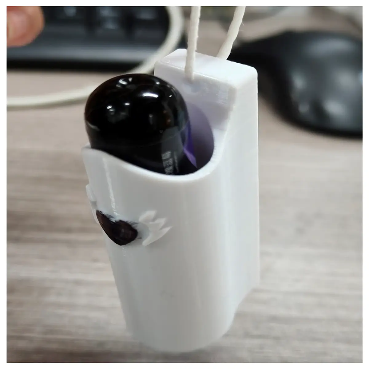 small cylindrical storage container for desk makeup brushes pens office supplies plastic organizer