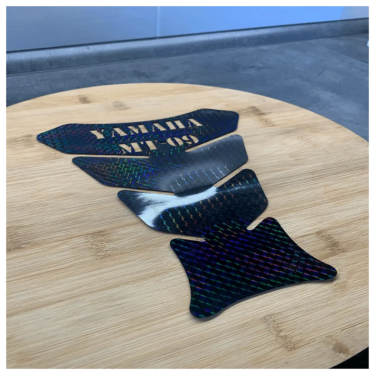 mt 09 tank pad sticker carbon fiber grip protector decal custom graphics motorcycle accessories