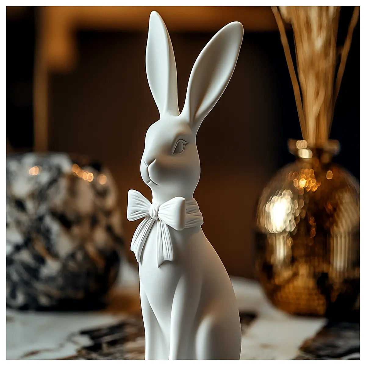 handmade bunny with bow tie cute plush rabbit toy easter basket stuffer for kids soft stuffed animal gift