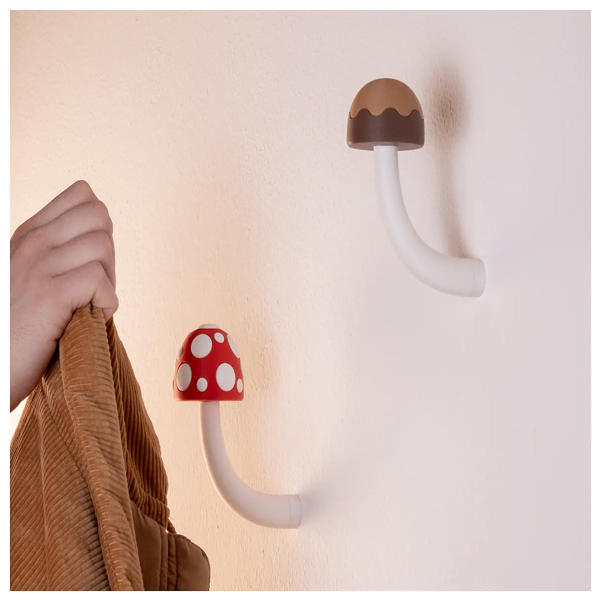mushroom coat rack for entryway hallway bedroom living room large capacity umbrella holder with hooks