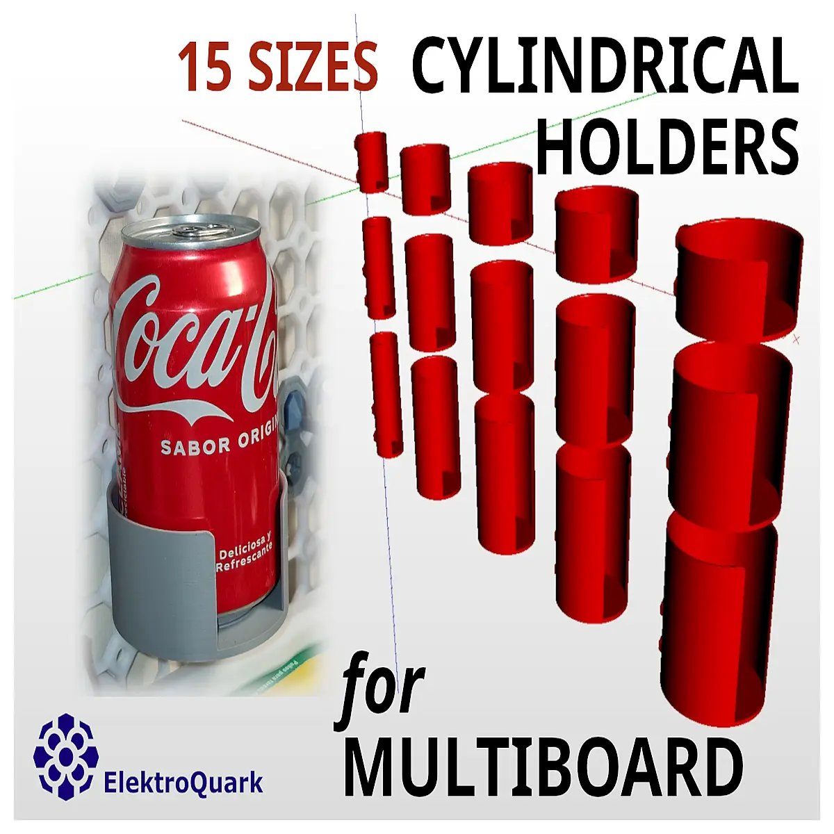 adjustable cylindrical holder for multiple boards wood metal acrylic riser organizer