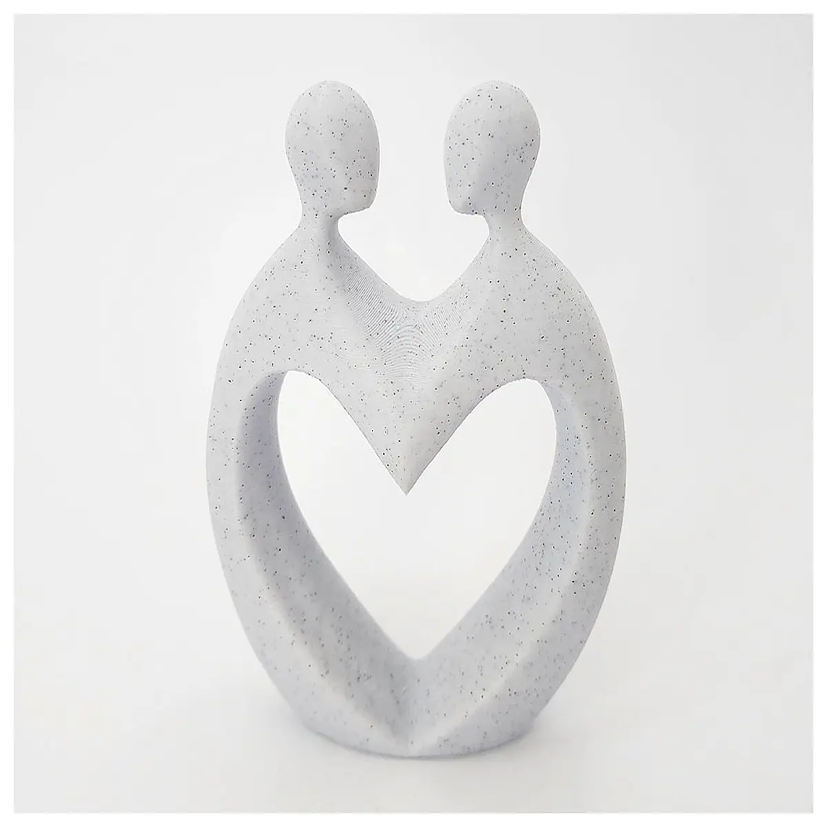 abstract love sculpture resin art home decor romantic anniversary couples modern minimalist bedroom office desk statue