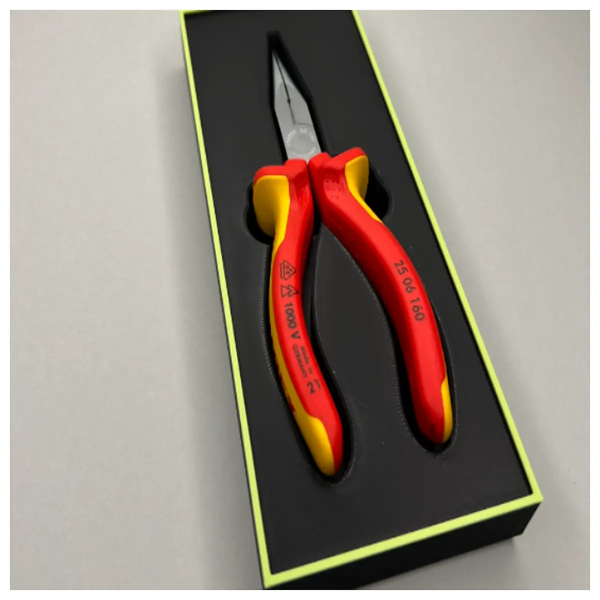 knipex standard gridfinity pliers organizer insert 2506160 magnetic storage bin for workshop tools