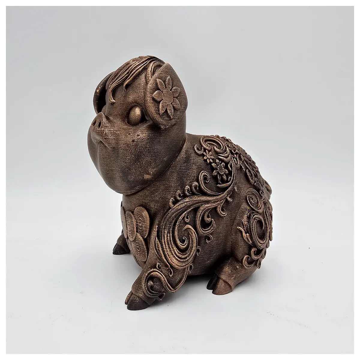 cute pig figurine decor small animal statue for shelf kawaii swine ornament nursery room decoration farm animal gift