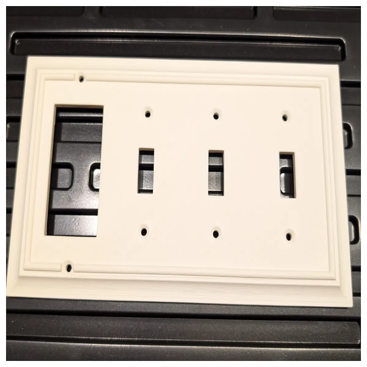 decorative wall switch plate covers triple gang outlet faceplates with modern art designs for home decor