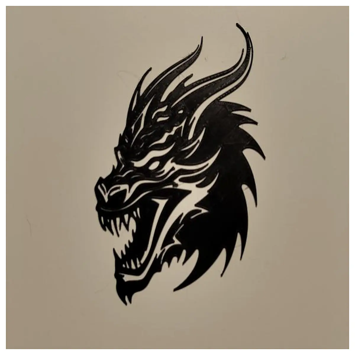 dragon wall art metal sculpture home decor living room accent piece modern fantasy mythology statue