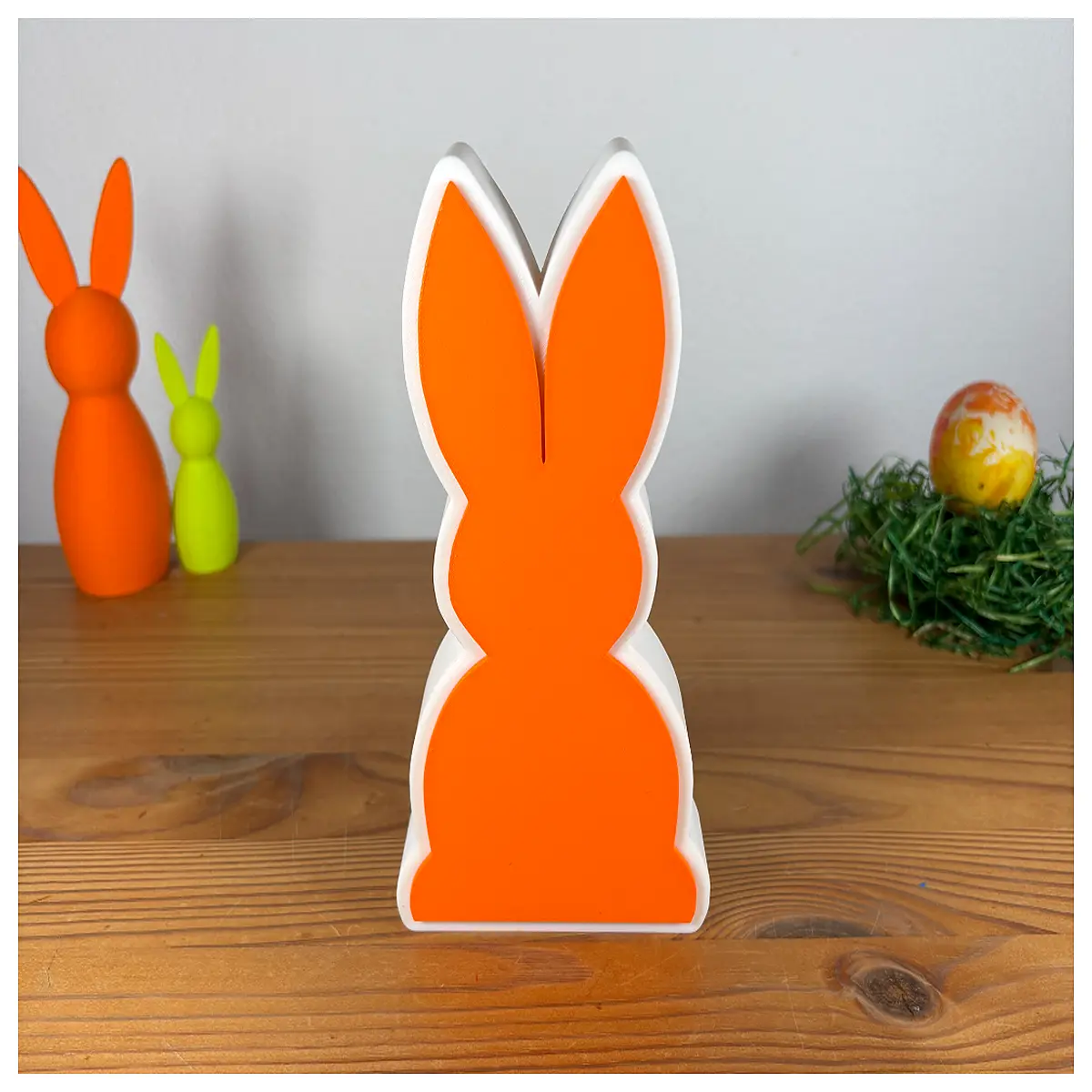 cute bunny figurine for spring home decor easter table centerpiece pastel rabbit statue for garden patio holiday party decoration