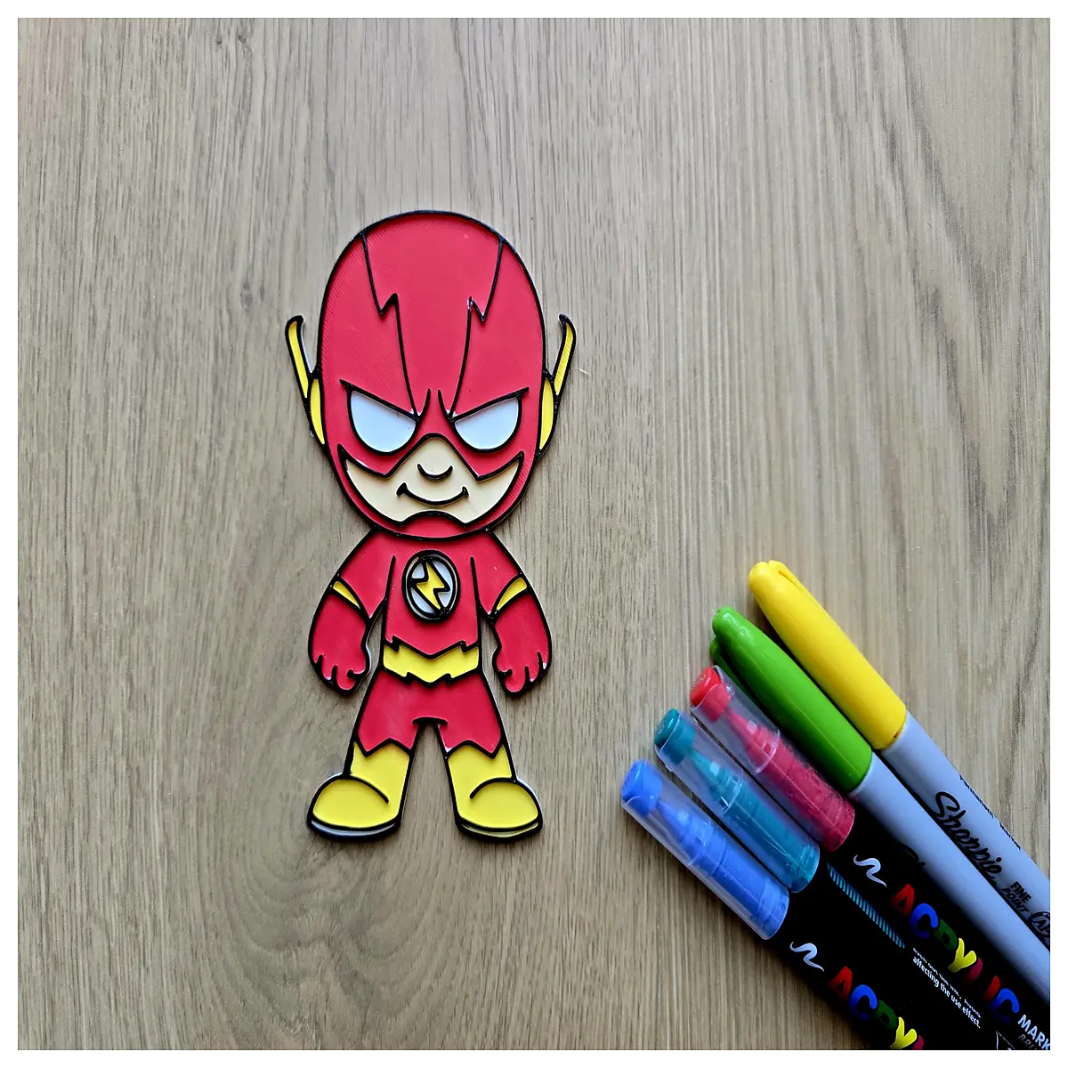 diy flash painting superhero craft for kids party favor