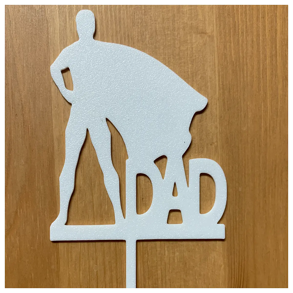funny dad cake topper super daddy birthday decoration humorous father s day cupcake picks cute parenting theme party supplies