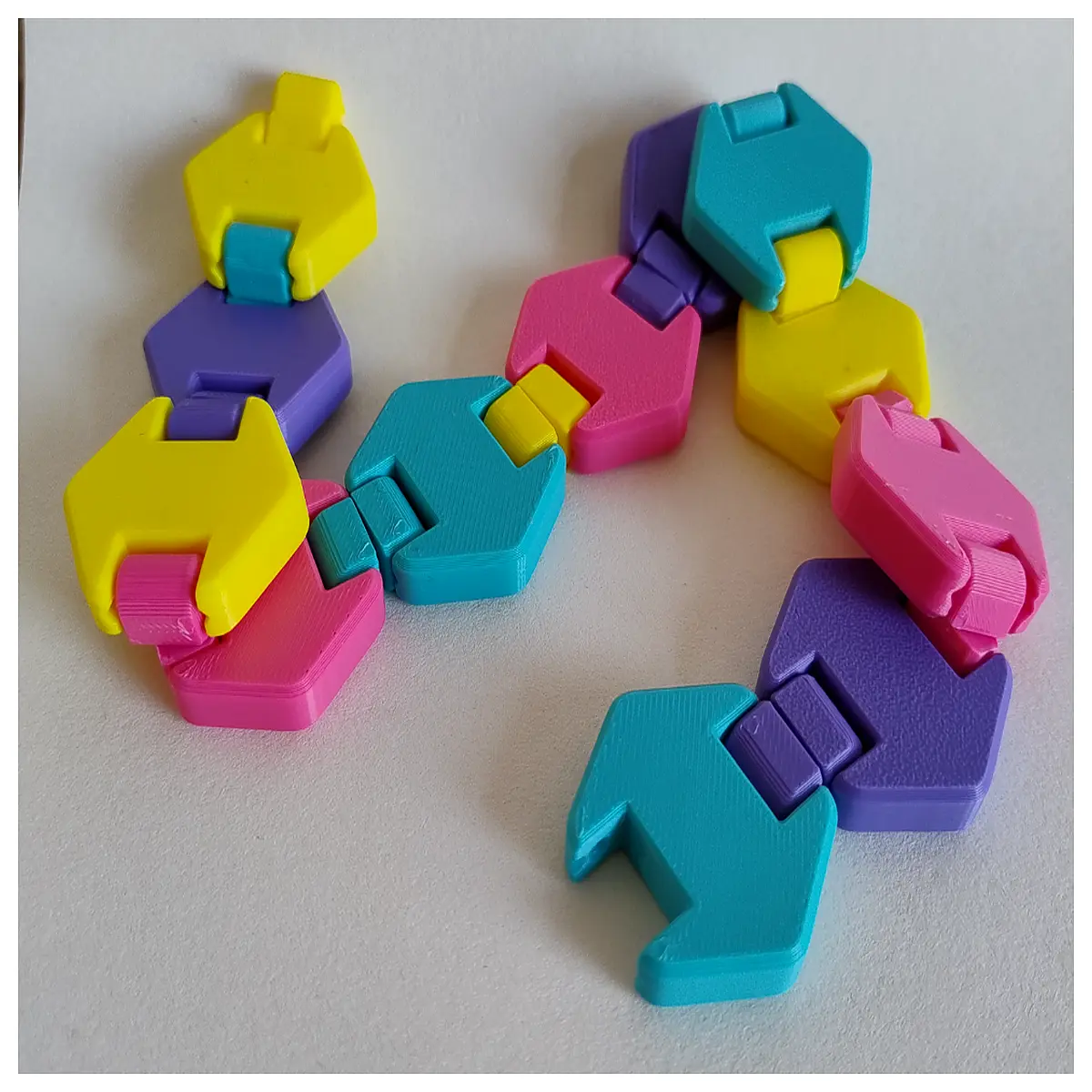 hexagon fidget toy stress relief bracelet anxiety calming tool for adults kids