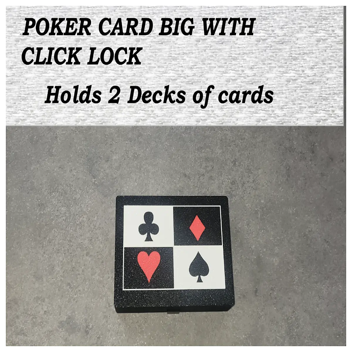 poker card holder with clip snap button case storage organizer for travel