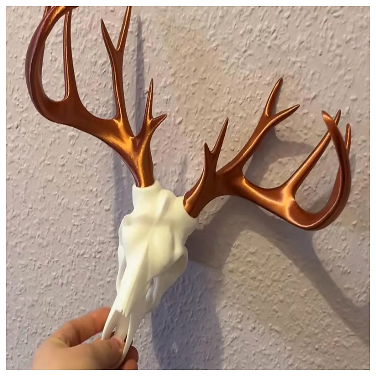 rustic deer head wall mount decor faux taxidermy elk skull for cabin home interior styling