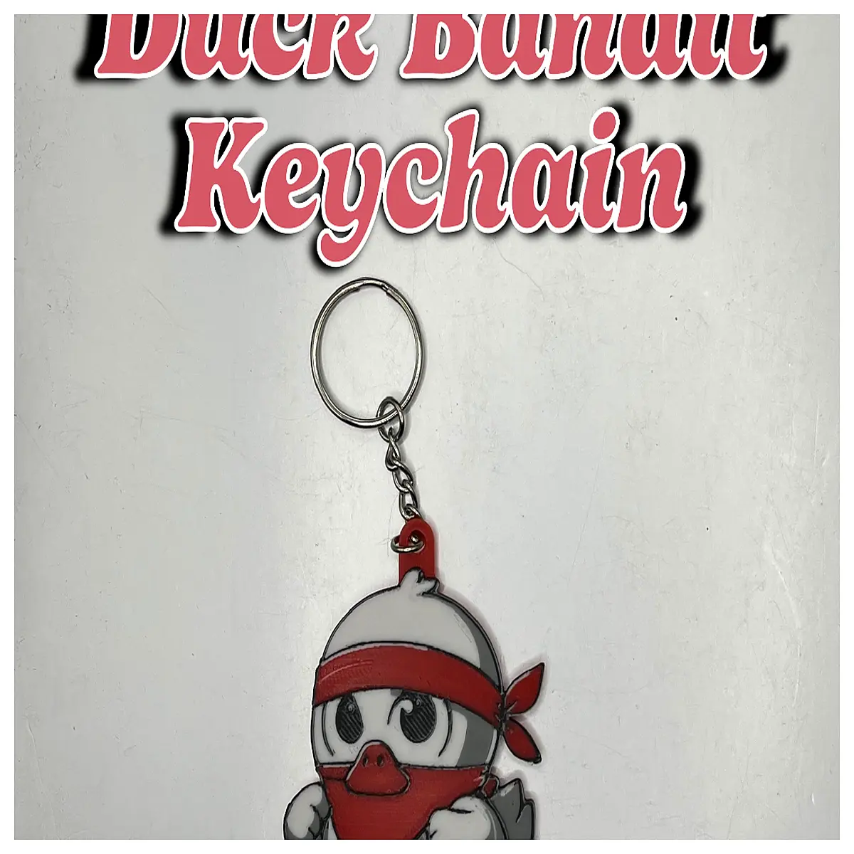 cute duck keychain thief funny plush bag charm anti lost key ring for women men