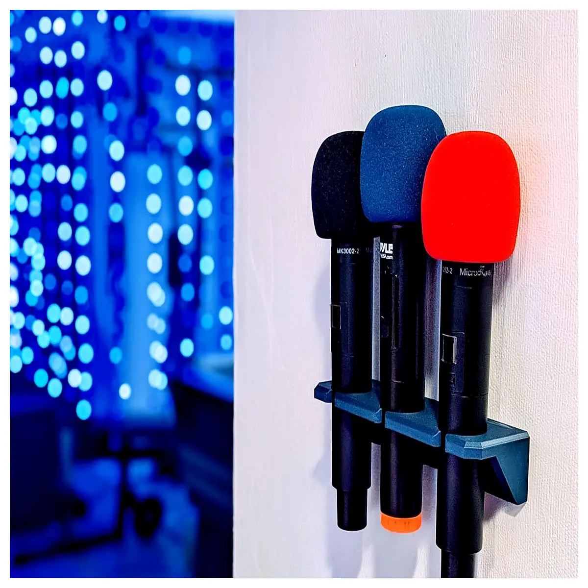 adjustable karaoke mic holder for party speaker bluetooth microphone pole mount duty
