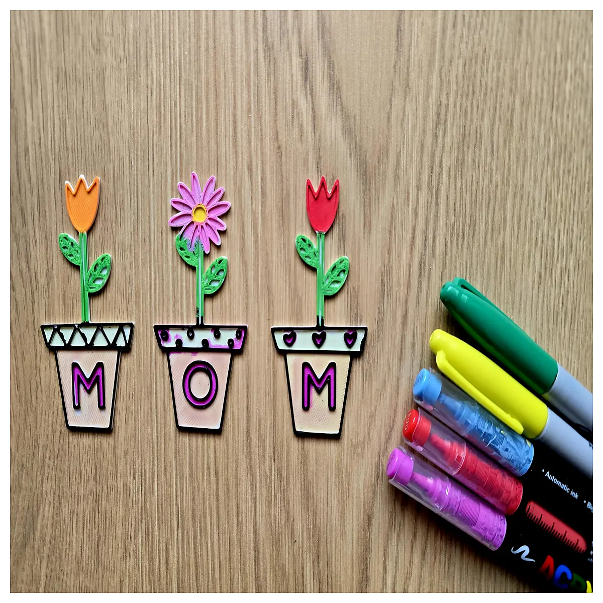 mother s day gift mom ceramic flower pot diy paintable cute planter for home decor